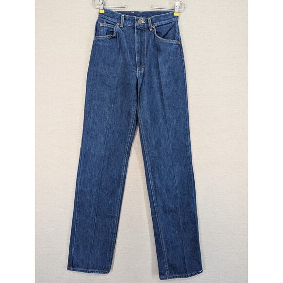 Lee Riders Blue Jeans Size 9 Vintage High Waisted Rise -0525G151 - Picture 1 of 7
